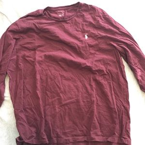Polo Ralph Lauren maroon long sleeve shirt size 2X